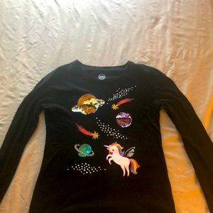 Long sleeve cotton Wonder Nation Girls top